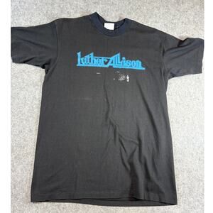 Vintage 90s Luther Allison Shirt Mens Black American Singer Graphic Tee Large